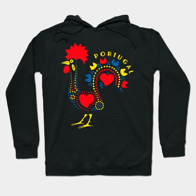 Rooster Portugal Hoodie by danielasynner